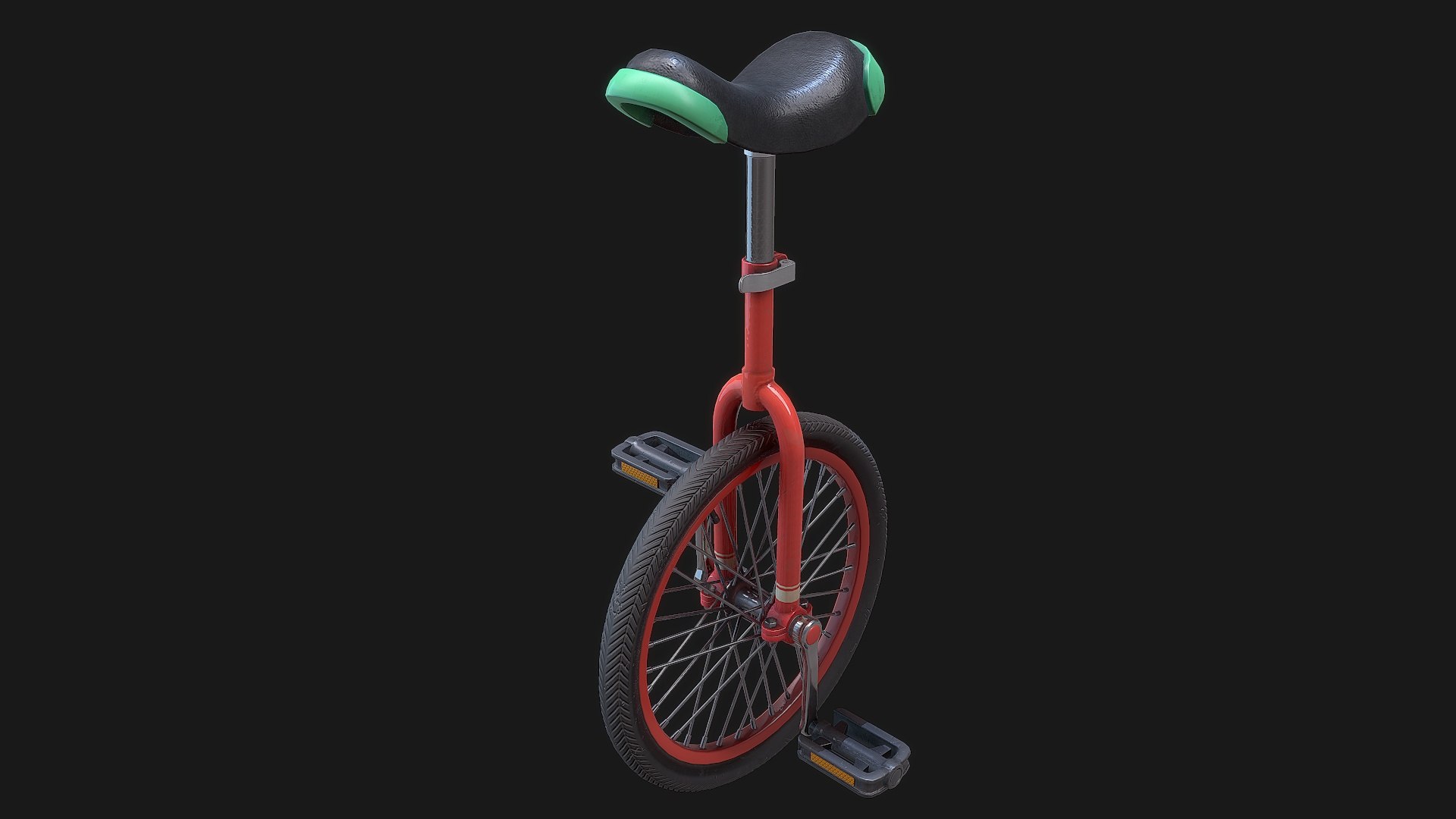 Unicycle Game Ready Model TurboSquid 1869357
