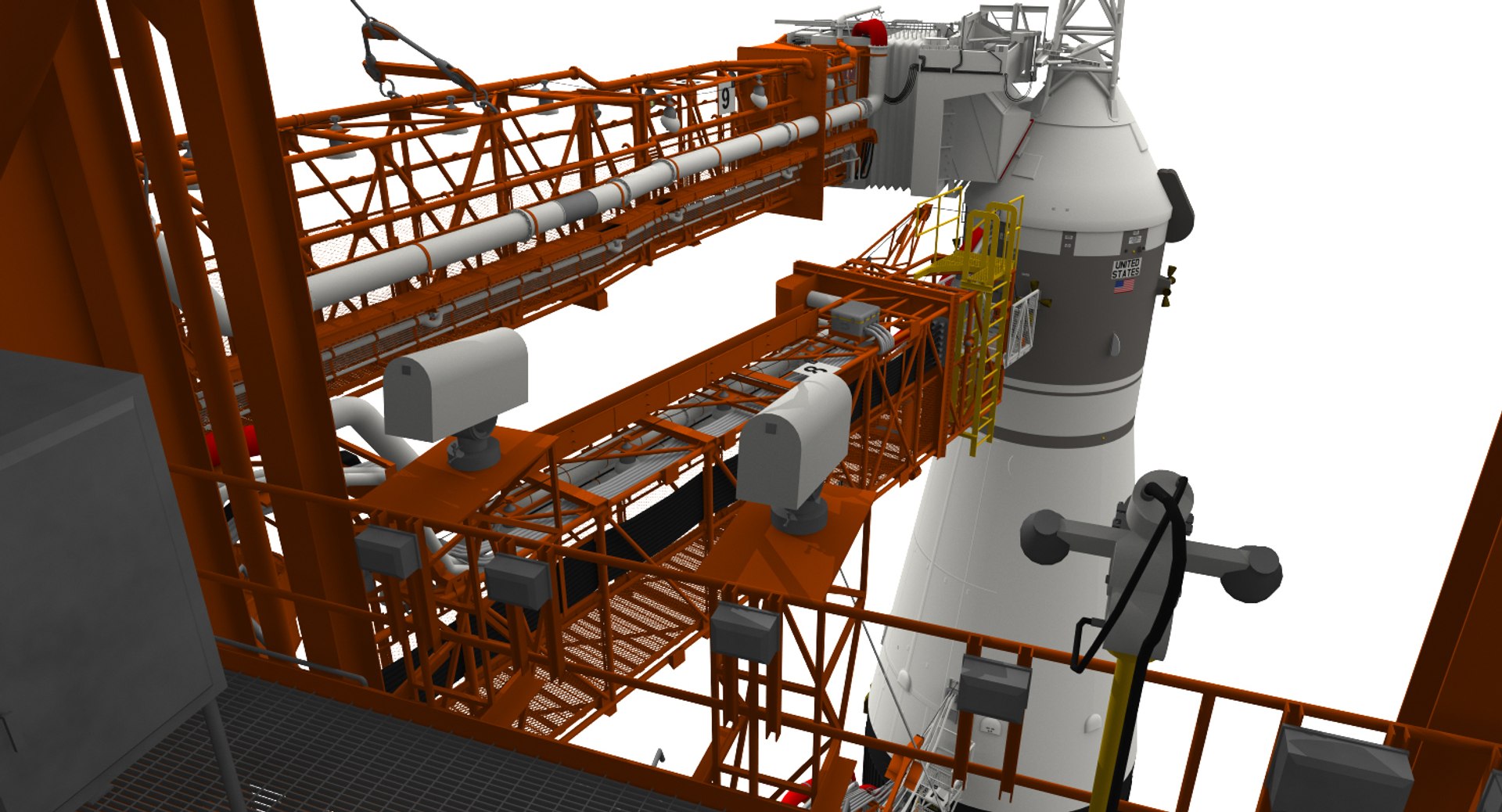 3D saturn apollo launch mobile launcher model https://p.turbosquid.com/ts-thumb/wP/NcafjR/draxznGV/saandlutpreview138/jpg/1543860196/1920x1080/fit_q87/0e9c1ffa31e22aa8bd70817fd3f025e9ce836356/saandlutpreview138.jpg