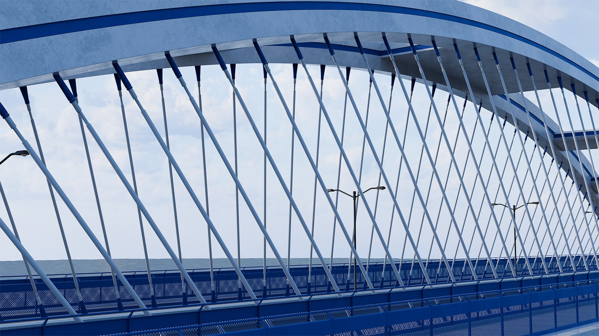 Most Apollo Bridge High Quality 3D Model Textured And UV Unwrapped 3D ...