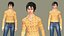 Realistisches, animiertes 3D-Charaktermodell „Smart Boy-Sanshu“