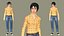 Realistisches, animiertes 3D-Charaktermodell „Smart Boy-Sanshu“