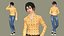 Realistisches, animiertes 3D-Charaktermodell „Smart Boy-Sanshu“