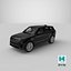 Range Rover Sport 2023 Black Simple Interior 3D