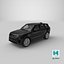 Range Rover Sport 2023 Black Simple Interior 3D