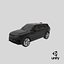 Range Rover Sport 2023 Black Simple Interior 3D