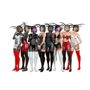 3D Succubus character fantasy V2 pack