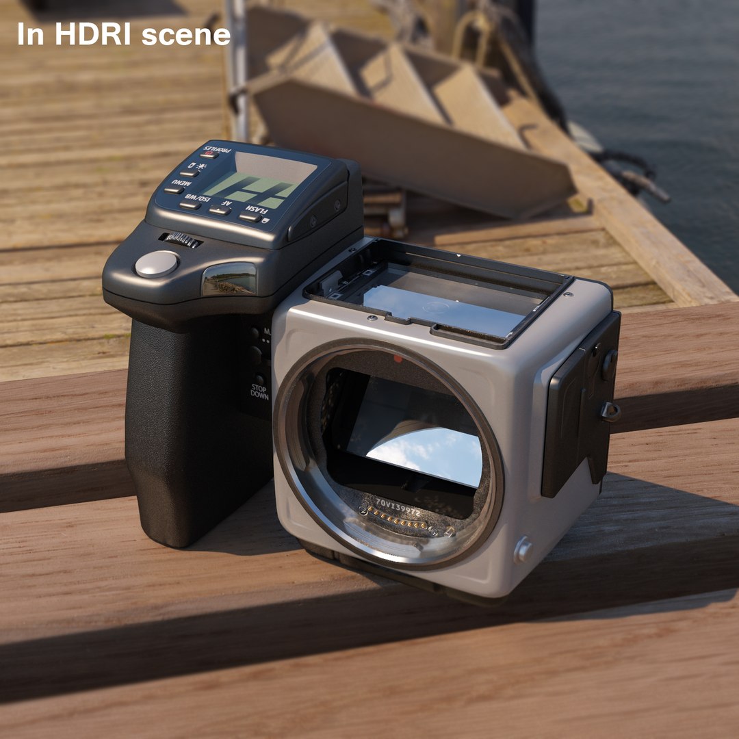 Lowpoly Hasselblad H5x Body 3D Model TurboSquid 1242533