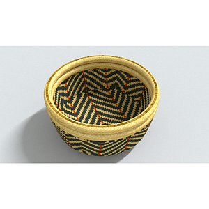 laos Amazonia Artefacts 01 Cesta Kuripako 3D model