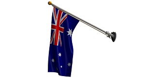 flag of Australia on 70 degree pole