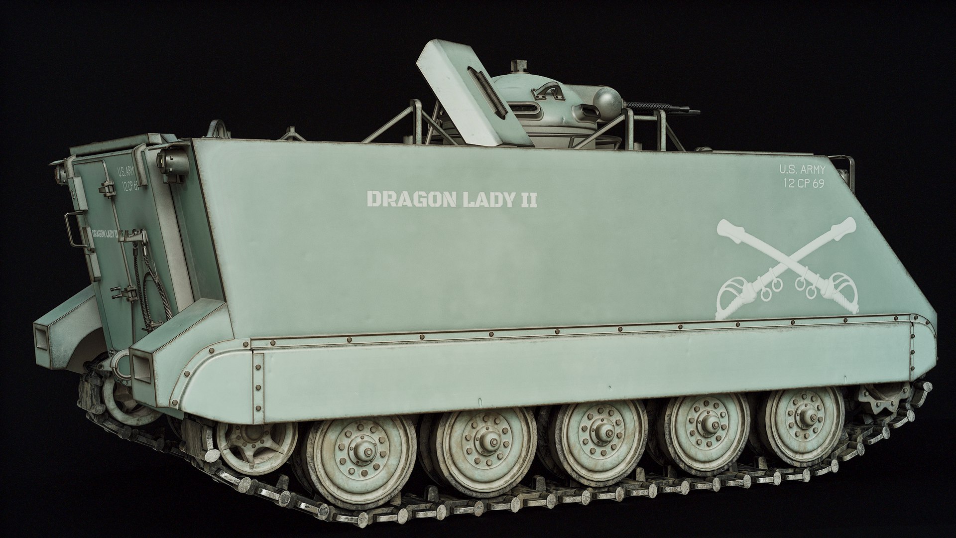 M132 Zippo Armored Flamethrower PBR 3D - TurboSquid 2142046