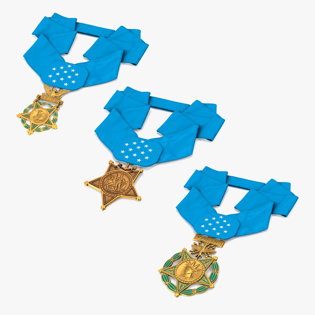 US Medals of Honor Collection 3D model preview