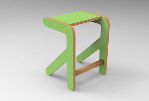 3D model Little Row Chair
