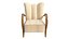 Sillones de diseño checo de madera y tela