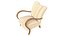 Sillones de diseño checo de madera y tela