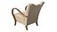 Sillones de diseño checo de madera y tela