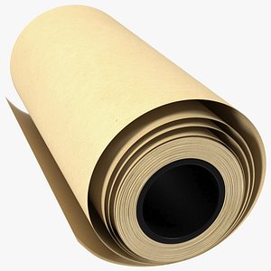 3D Kraft Brown Paper Roll Recycled