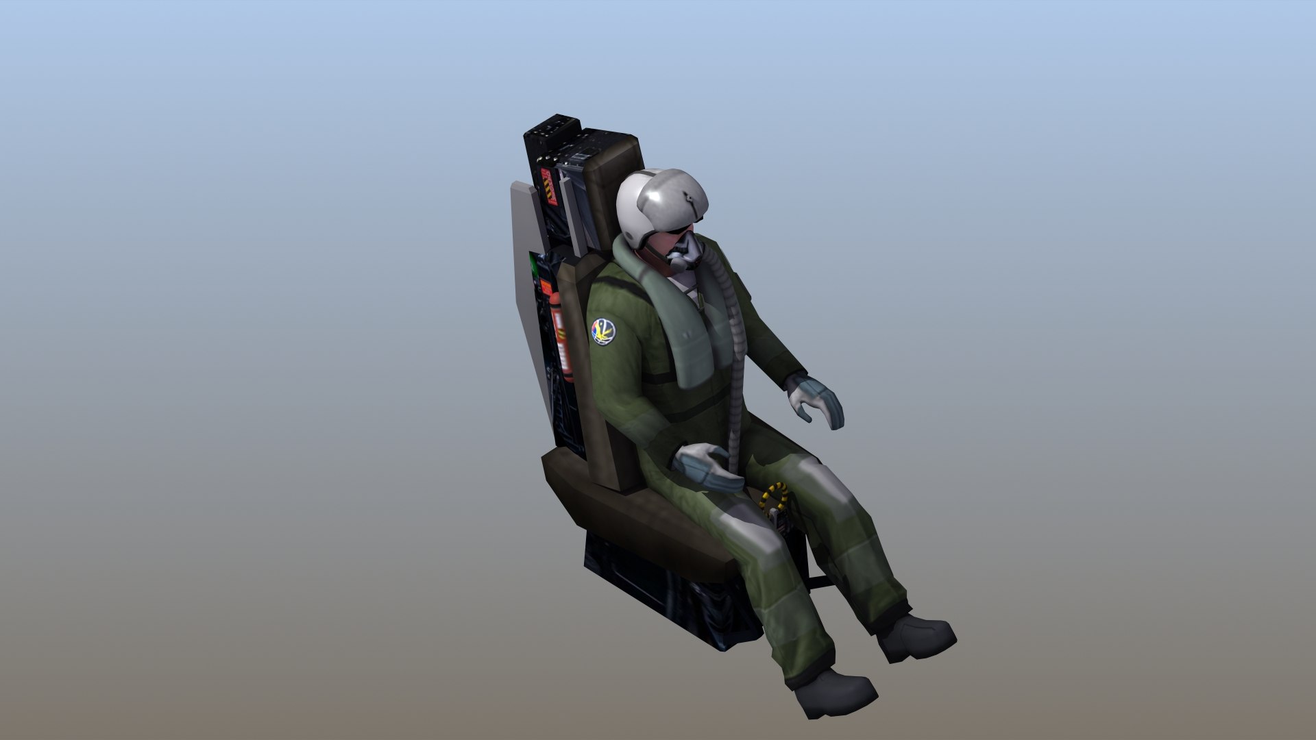 3D Jet Pilot And Ejector Seat - TurboSquid 2144712