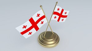 Georgia Flag 3D Model
