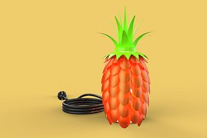DECORATIVE PINEAPPLE NIGHT LAMP SLEEPING FOR TABLE INTERIOR model