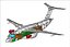 Embraer KC-90 Transport Aircraft Modello di assemblaggio solido
