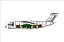 Embraer KC-90 Transport Aircraft Modello di assemblaggio solido