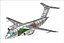 Embraer KC-90 Transport Aircraft Modello di assemblaggio solido