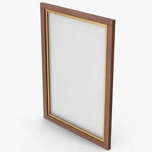 Dark Wood Picture Frame model