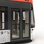 Tren ligero Tren Bybanen Simple Interior Modelo 3D