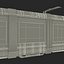 Tren ligero Tren Bybanen Simple Interior Modelo 3D