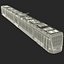 Tren ligero Tren Bybanen Simple Interior Modelo 3D