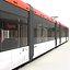 Tren ligero Tren Bybanen Simple Interior Modelo 3D