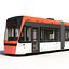 Tren ligero Tren Bybanen Simple Interior Modelo 3D
