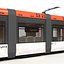 Tren ligero Tren Bybanen Simple Interior Modelo 3D