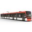 Tren ligero Tren Bybanen Simple Interior Modelo 3D