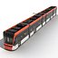 Tren ligero Tren Bybanen Simple Interior Modelo 3D
