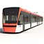 Tren ligero Tren Bybanen Simple Interior Modelo 3D