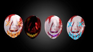 Punk Masks Pack 1 3D model