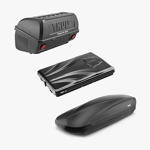 Thule Roof Boxes Collection 3D model