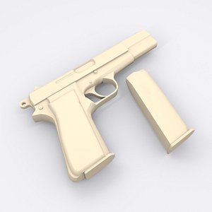 3D browning pistol model
