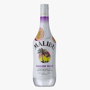Malibu Passion Fruit Rum Liqueur Bottle