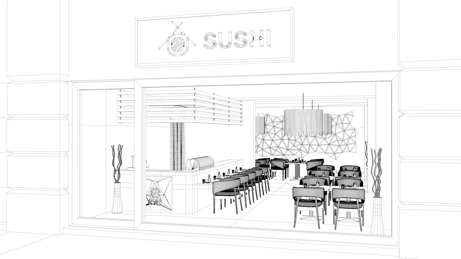 Restaurant Sushi 3D Model - TurboSquid 1490584