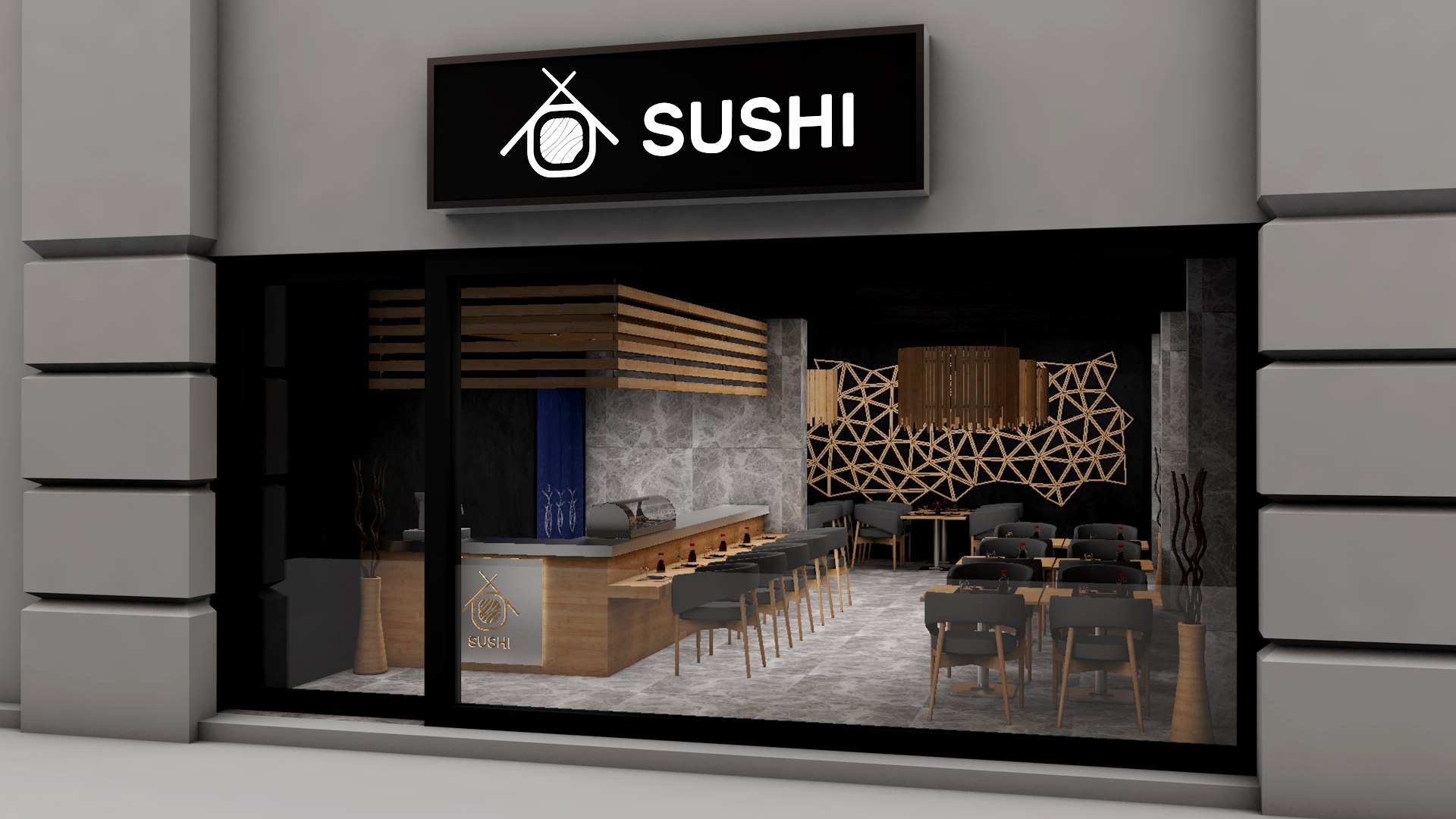 Restaurant Sushi 3D Model - TurboSquid 1490584