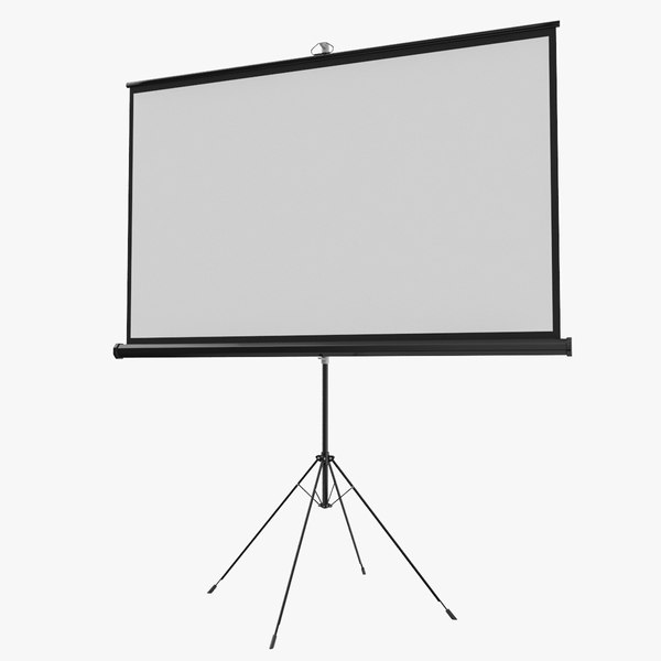 stand projector screen 3D model