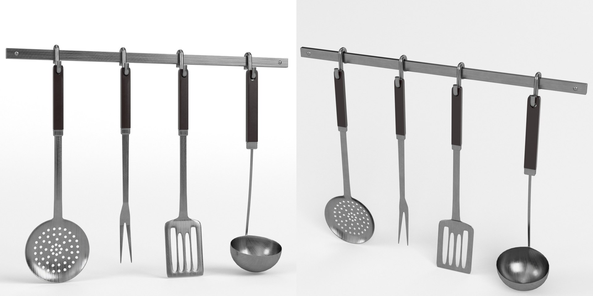3d Model Rack Kitchen Utensils Tools