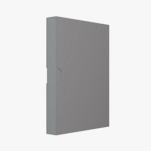 3D Book with Cover - Geometry Only No Textures No Materials model