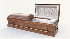 Old Coffin Low-poly PBR 3D model