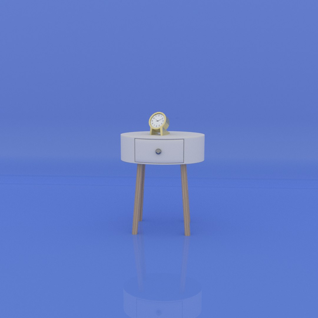 Bedside bed table 3D model - TurboSquid 1628331