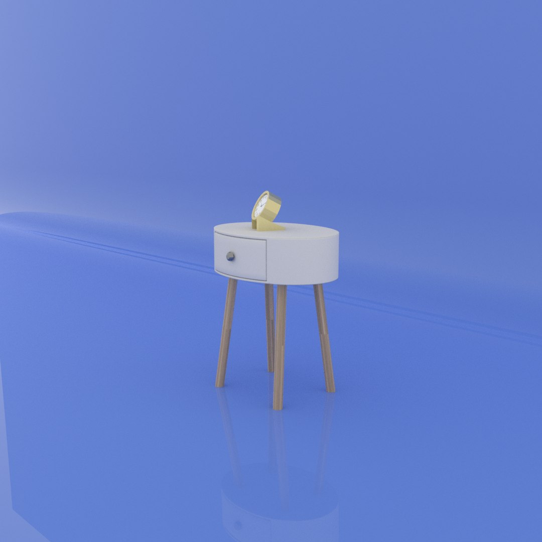 Bedside bed table 3D model - TurboSquid 1628331