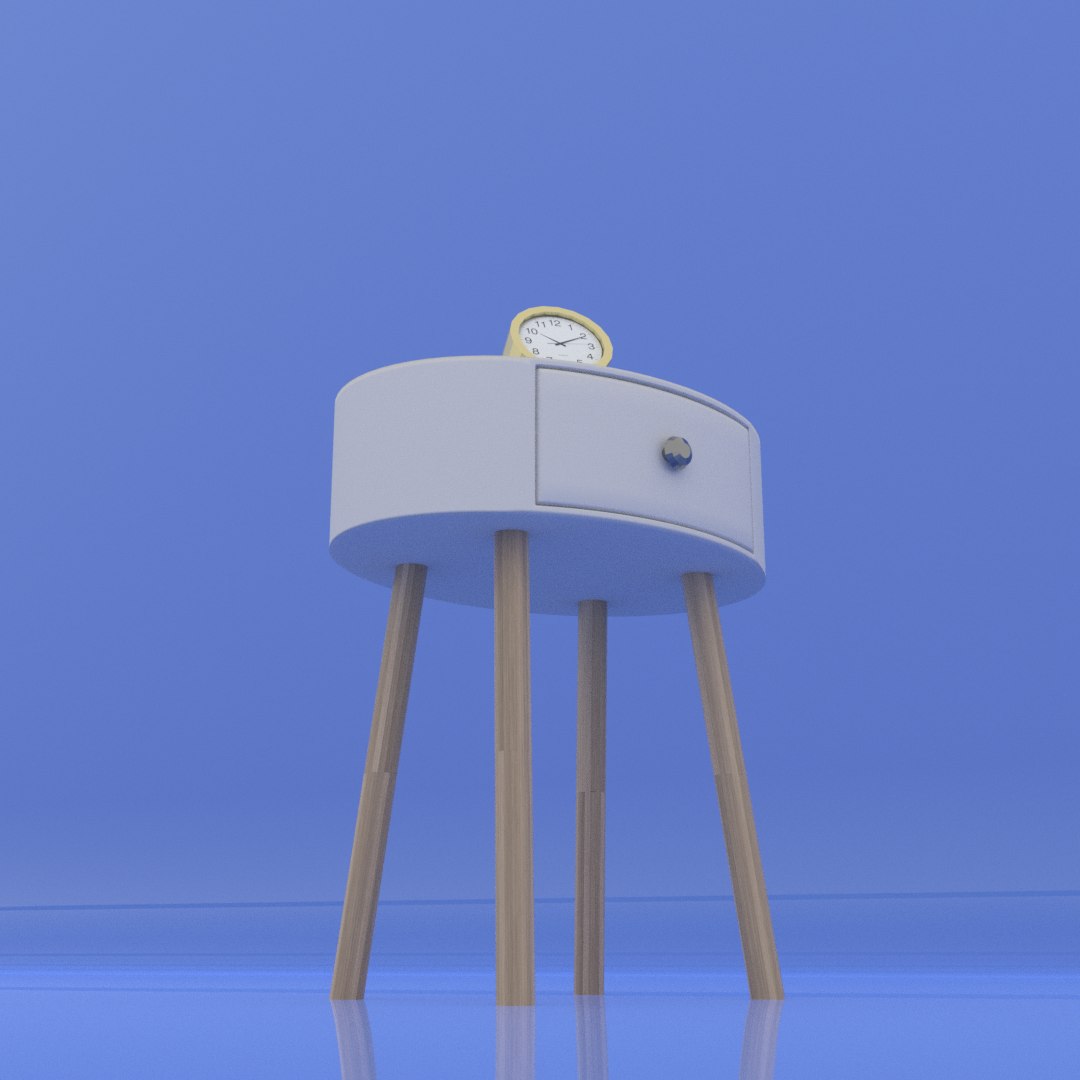 Bedside bed table 3D model - TurboSquid 1628331