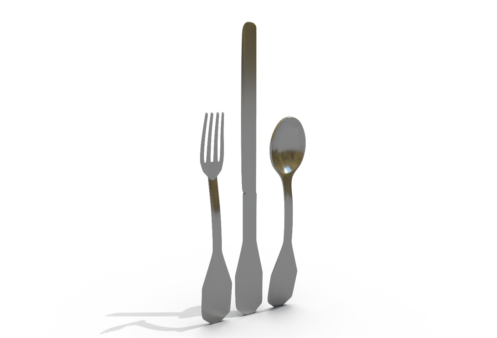 Flatware Set 3D Model - TurboSquid 1510898
